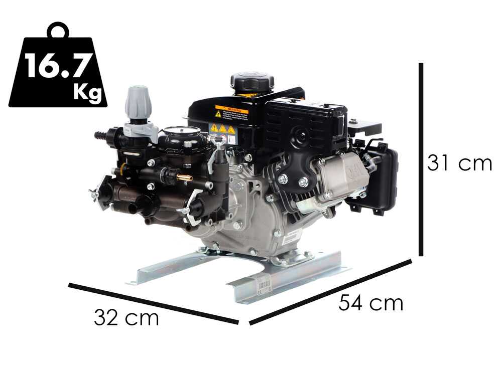 Kit de motobomba de gasolina para pulverización con carro – Comet MC20/20 – Para productos químicos y ácidos