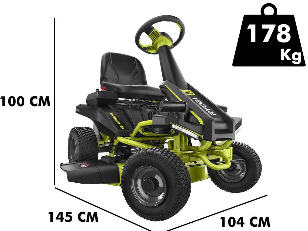 Minirider cortacésped de batería Ryobi RY48RM76A – Motor eléctrico de batería 48V/50Ah – corte de 76 cm – 2en1 – Image 3
