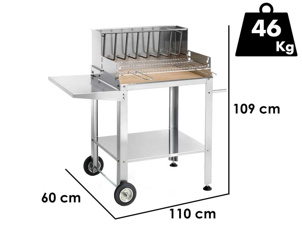 Ompagrill BetSteel 56690/X – Barbacoa de leña y carbón