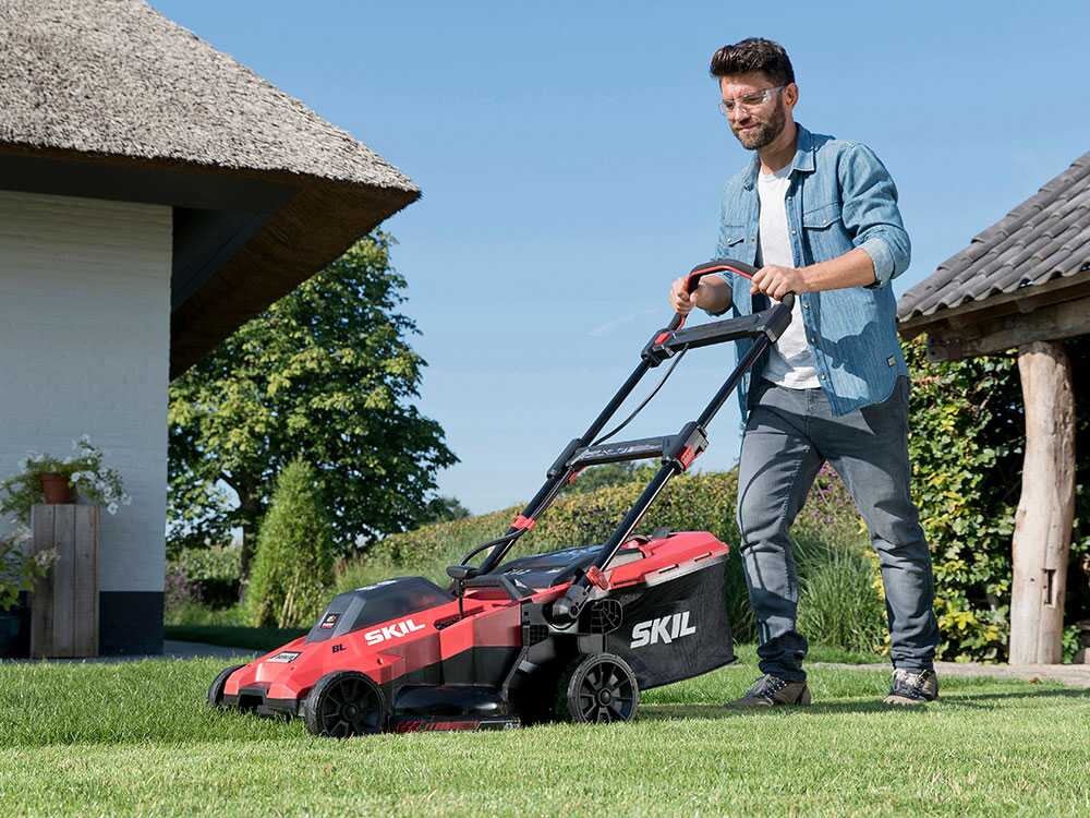 PROMO – Skil 0140 BA – Cortacésped de batería – 2x20V/4ah – Corte 43 cm – Image 3