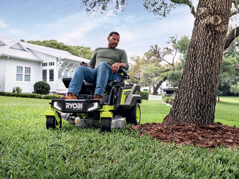 Ryobi ZTRX76 – Tractor cortacésped a batería de radio cero – 72V/20Ah – corte de 76 cm – 2en1 – Image 4