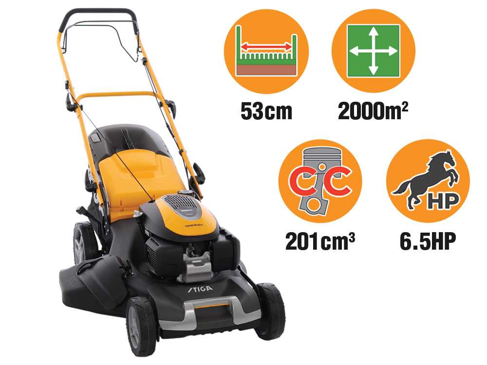 Stiga Combi 55 SQ H – Cortacésped de gasolina autopropulsado – Motor Honda GCVx200 – Corte de 53 cm – Image 4