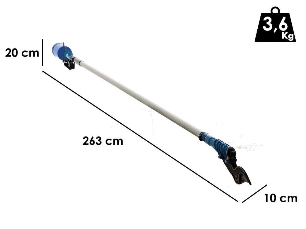 Tijeras de podar neumáticas Paterlini Ara 8/D – pértiga fija de 2 m – de aire comprimido