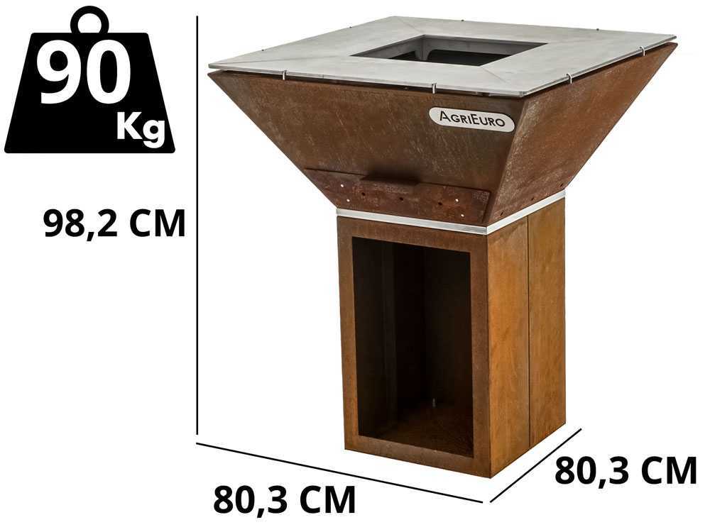 Top Line Colorado – Barbacoa para leña in corten