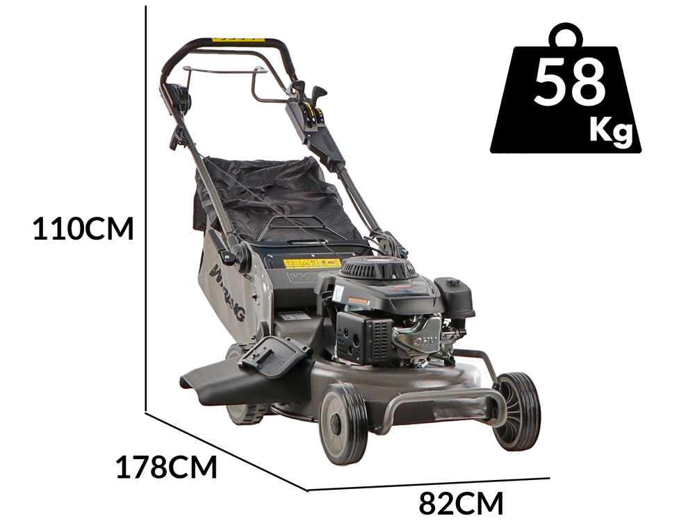 Weibang WB537SCV3B – Cortacésped autopropulsado de gasolina – Motor de 196cc – 3 Marchas – 4en1