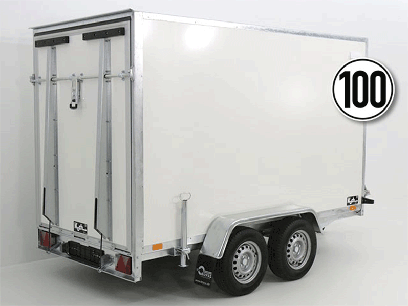 Remolque furgón BK 151x305cm Höhe:181cm 2,0t|Rampe|SW